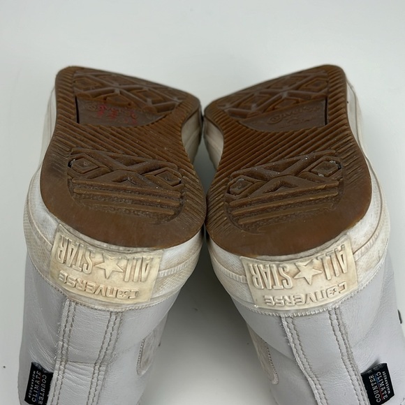 Converse High Top Sneaker Boot Chuck Taylor All Star Leather Waterproof Beige - Picture 12 of 16